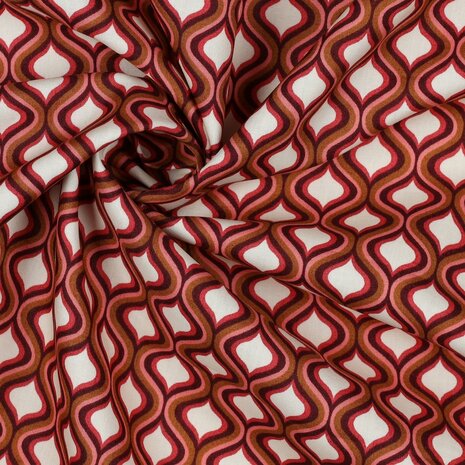 fine poplin geometric KicKenStoffen