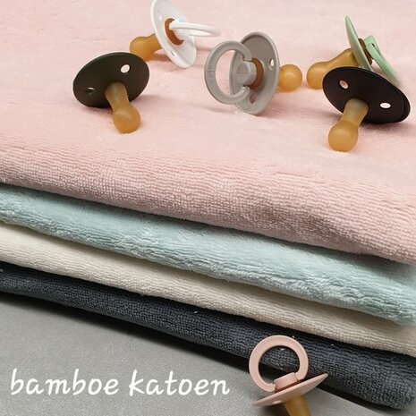 beige bamboe katoen fleece