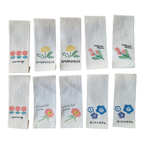 natural sewinglabels flowers KicKenStoffen