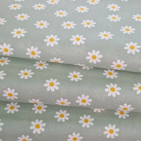 BEEBSkatoen daisy bloemen  KicKen Stoffen