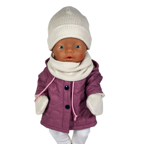 Coat with hoodie dolls sewing pattern