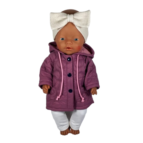 Coat with hoodie dolls sewing pattern