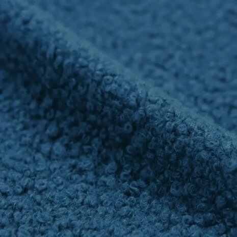 BeebsTeddy Boucle Fabric Curly blue