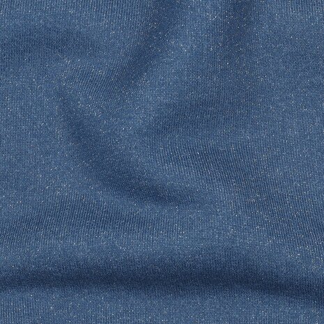 indigo glitter sweatstof van KicKenStoffen