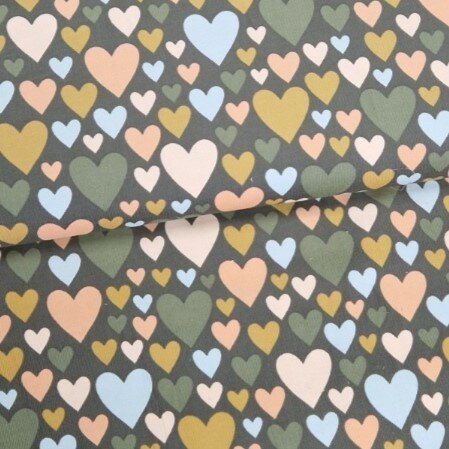 harten corduroy babyrib KicKenStoffen groen en pastel kleuren