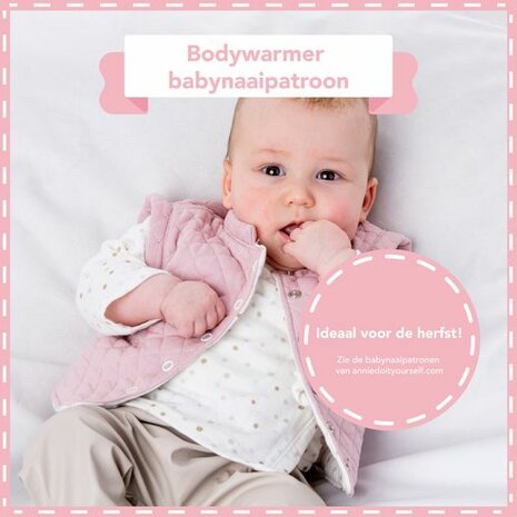 baby bodywarmer naaipatroon Annie do it yourself