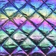 regenboog double face quilted stof