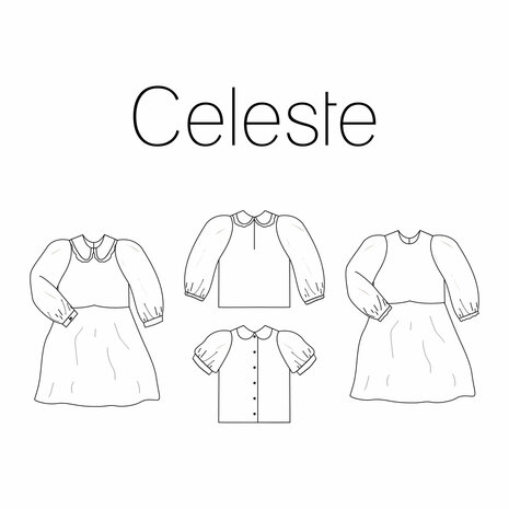 Celeste jurk blouse naaipatroon Iris May