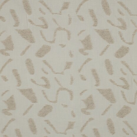 katoen linnen jacquard abstract KicKenStoffen 04703