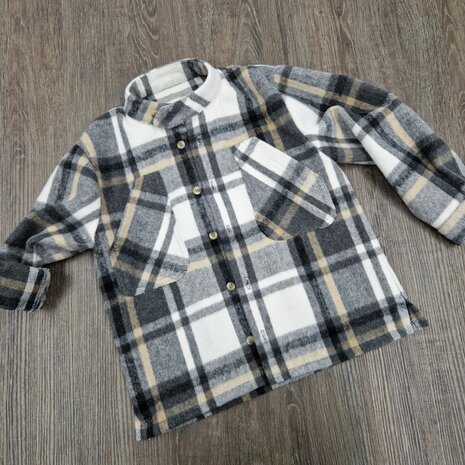 ruiten flanel blouse jas van KicKenStoffen