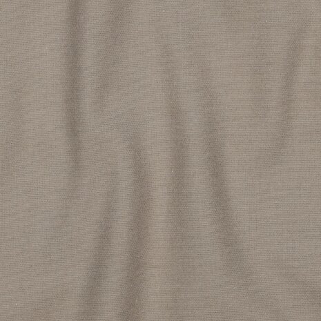 taupe beige uni flanel Poppy fabrics van KicKenStoffen