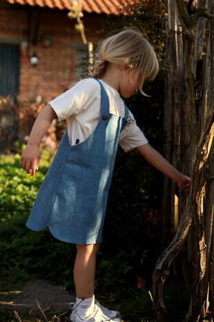 Colette jurk kids en dames Iris May - papieren naaipatroon - jeans