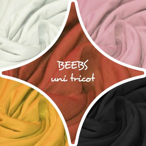 oud roze (licht) uni - tricot *S