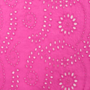 fuchsia paisley broderie katoen