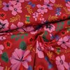 red pink yellow green blue purple large Flowers stretchy Satin woven cotton