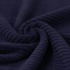 dark blue (navi) cotton knitted corduroy jersey fabric