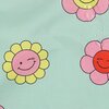 green red yellow pink Happy Daisy Flowers coated cotton