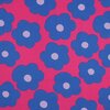 roze (blush) blauw Grote bloemen - fijne poplin katoen Nerida Hansen (op=op)