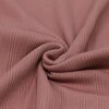 roze-terracotta fijne katoenen Onregelmatige Baby rib tricot SOFT *S