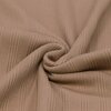 beige (cacao) fijne katoenen Onregelmatige Baby rib tricot SOFT *S